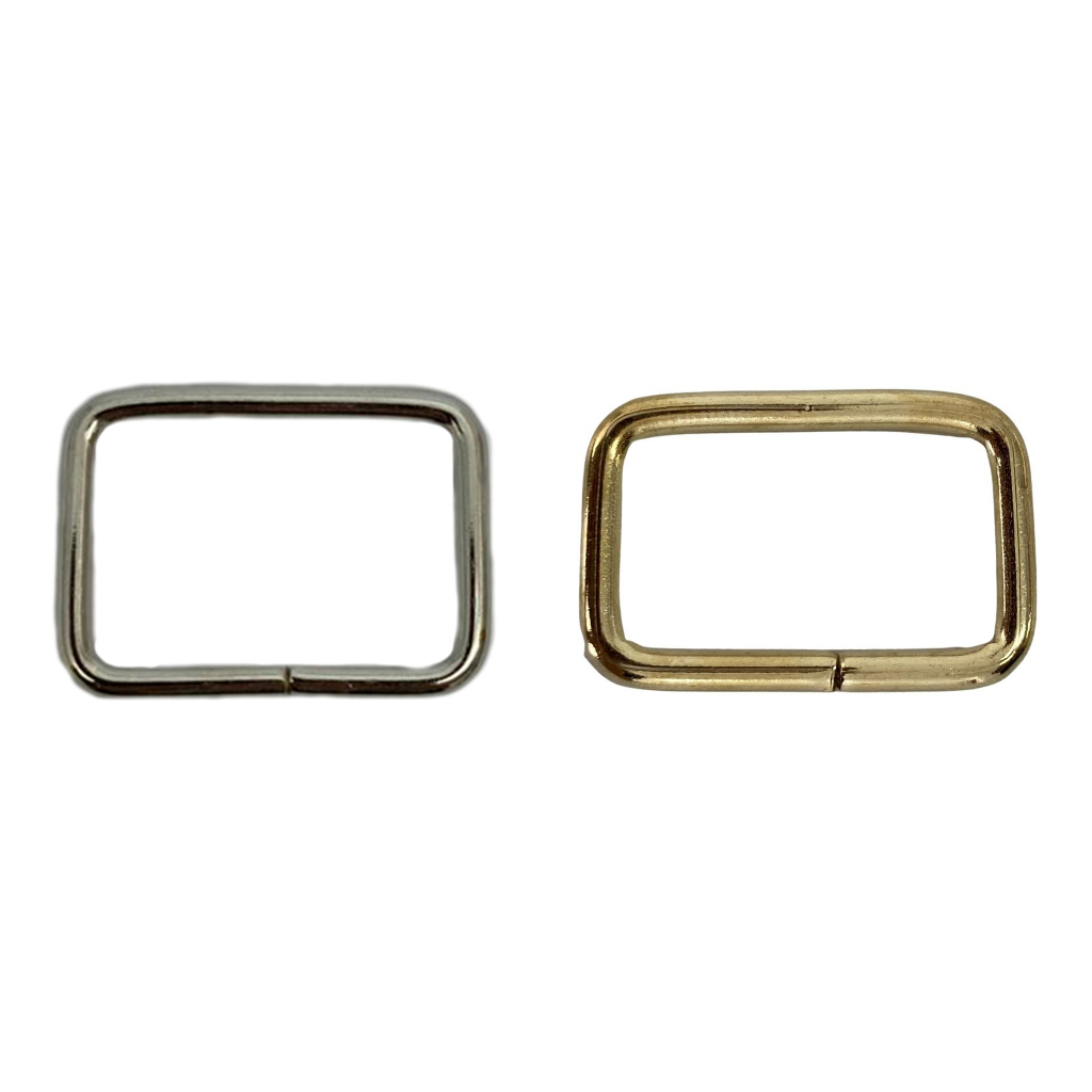 50un Quadro 25mm Niquelado / Dourado Passante Ferro Costura Bolsas Mochilas em Oferta na Shopee