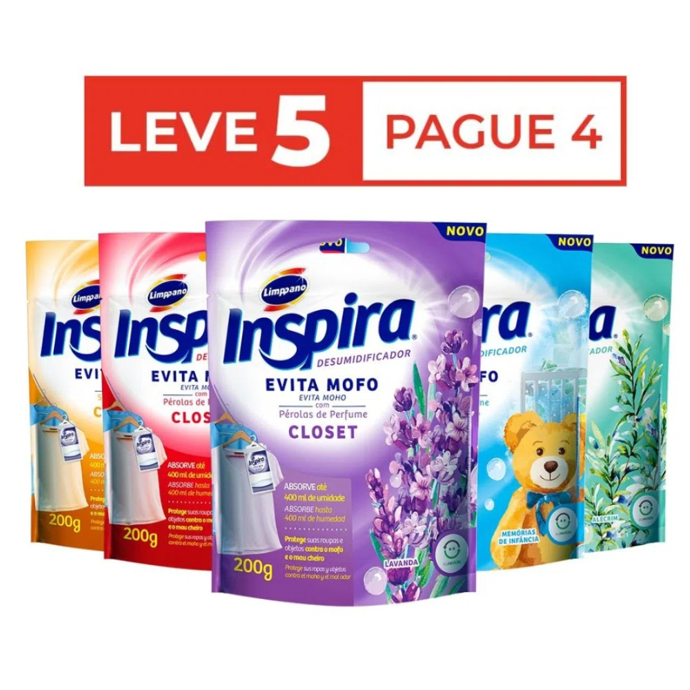Kit AntiMofo Armário Leve 5 Pague 4