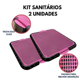 Sanitário higiênico tapete cães xixi educador kit 2 em Oferta na Shopee