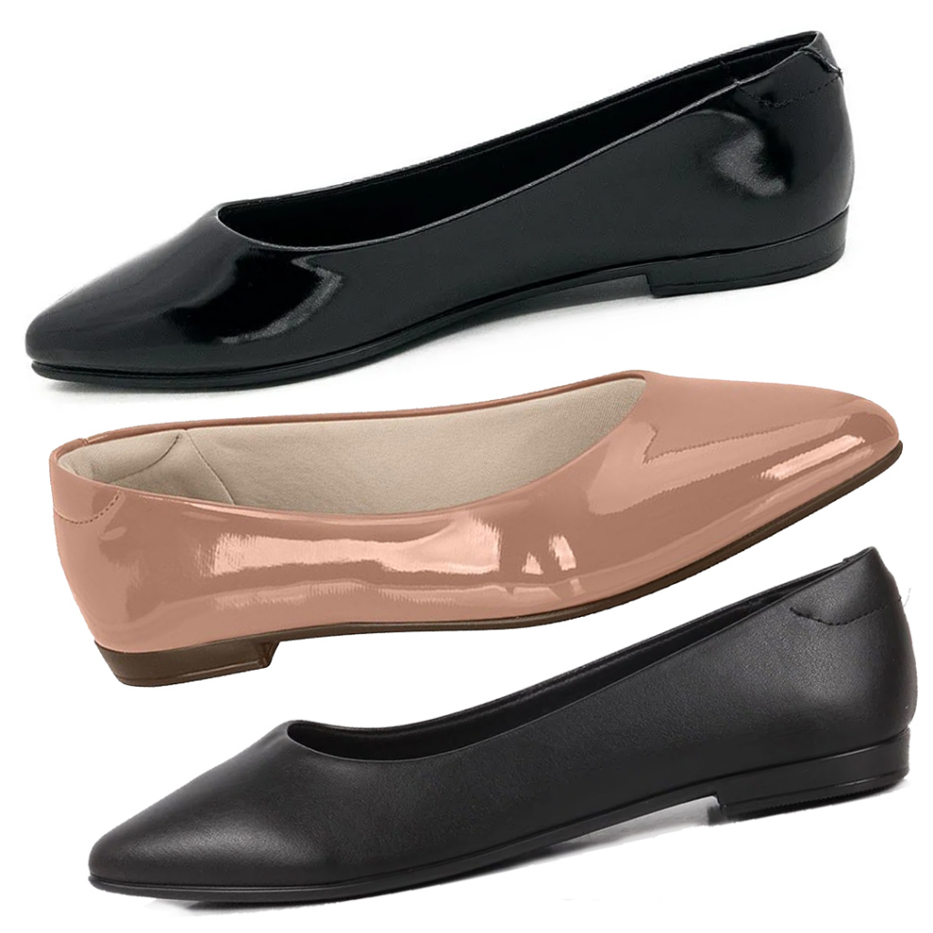 Sapatilha Feminina Bico Fino Lisa Beira Rio 4136395 - Women Shoes