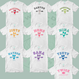 Camiseta Twice College Membros Tour Brasil