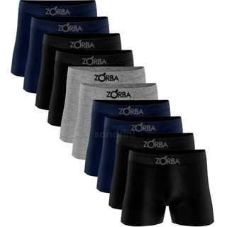 Kit 10 Cueca Boxer Zorba 781 Original Em Algodão Sem Costura Promoção