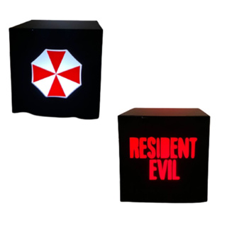 Abajur RESIDENT EVIL Umbrella Corporation Luminária De Mesa Quarto Geek Gamer Decorativo Presente em Oferta na Shopee
