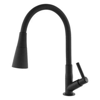 Torneira Para Cozinha Gourmet Plus Preto Flexível Emborrachado 1068 C65 Bancada