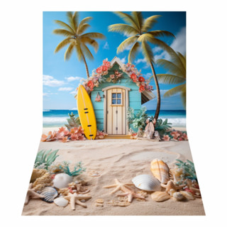 Painel Fundo Fotográfico Pet Shop Praia Verão E Alegria Lona