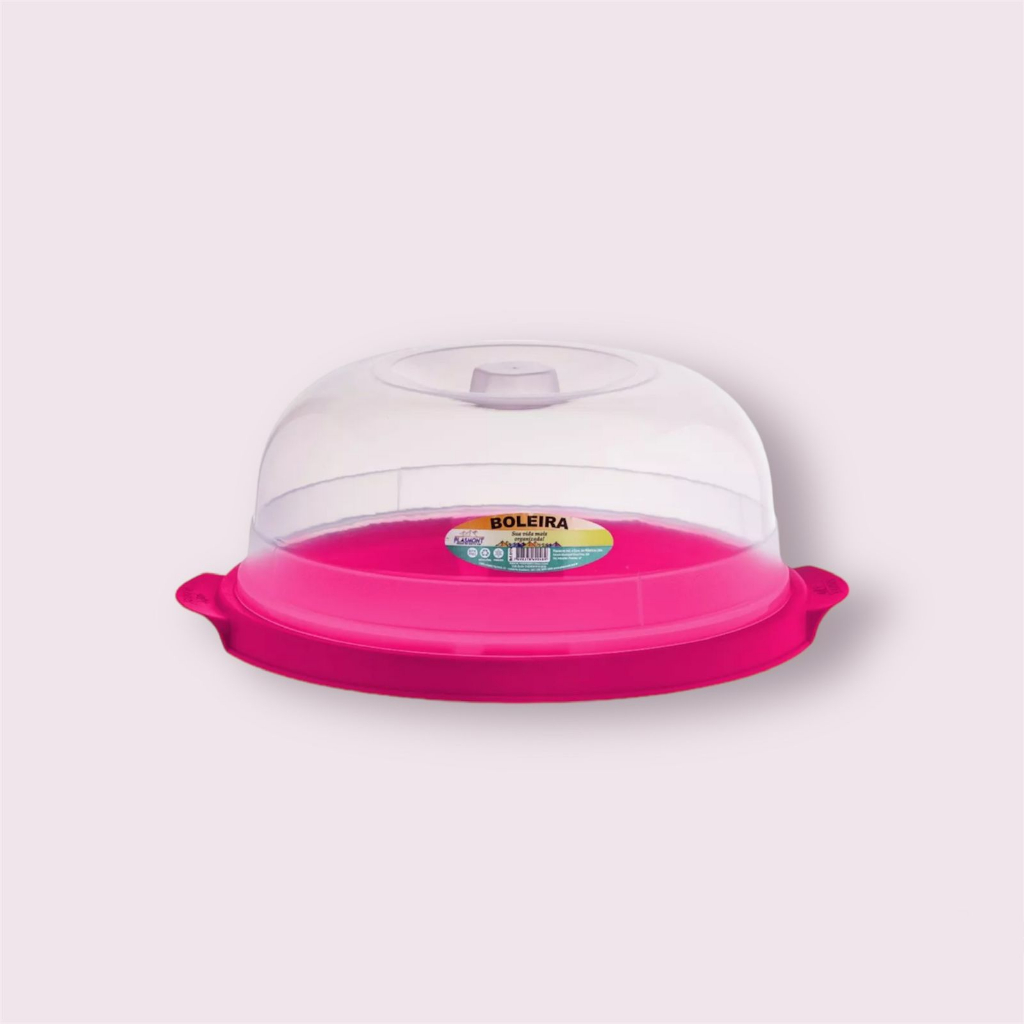 Suporte Boleira Plástico Grande transparente BPA FREE Cozinha Decoração