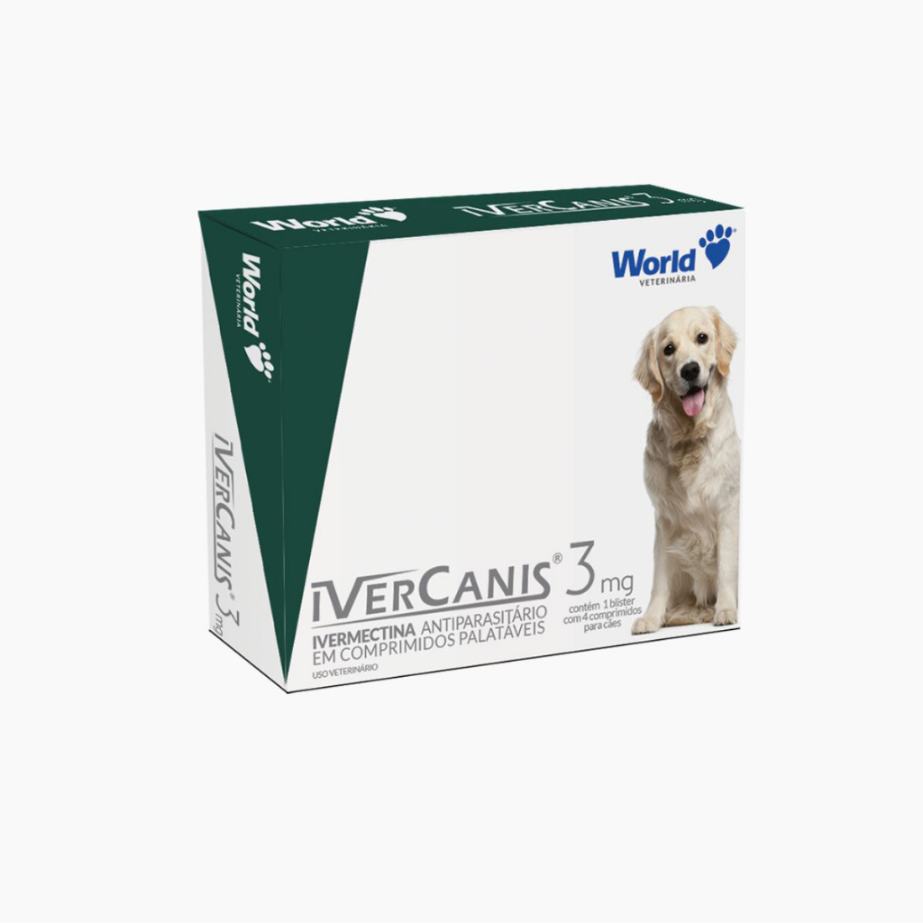 Ivercanis 3mg Cartucho C/4 Comp Carrapato Sarna Para Cães Até 15kg em Oferta na Shopee
