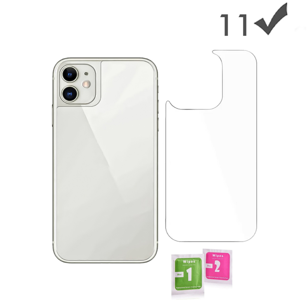 Película Traseira Gel Flexível Transparente Para iPhone 11 Proteção