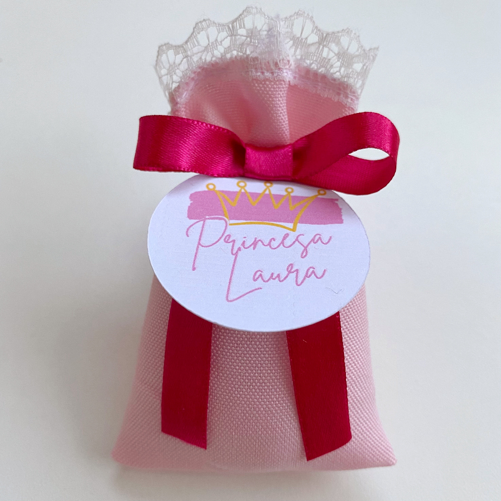 Kit Sachê Perfumado Personalizado Lembrancinha Luxo com Nome | Aniversário Maternidade Chá de Bebê | Princes | Exclusivo
