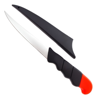 Faca Inox Fileteira 5 pol Tira Filé Peixe C/ Bainha Rígida Pesca Camping Caça Cozinha Xingu_xv 2605 em Oferta na Shopee