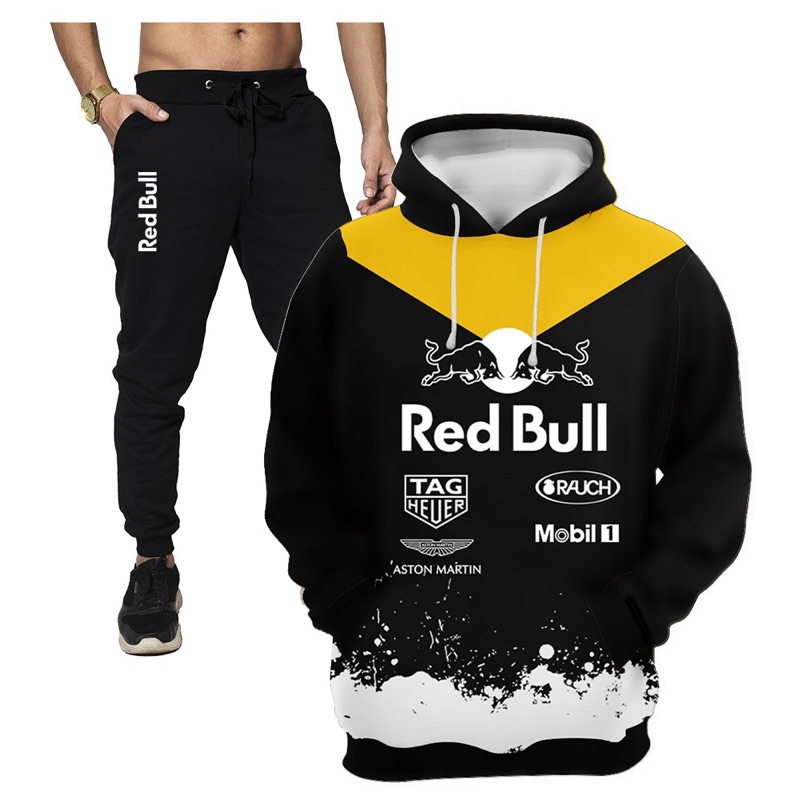 Blusa de Moleton  em sublimação 3D + calça Red bull kit conjunto
