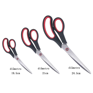 Tesoura Escalope Profissional Papel Eva Artesanato Aço Multiuso Uso Doméstico Costura Escolar 19.5cm