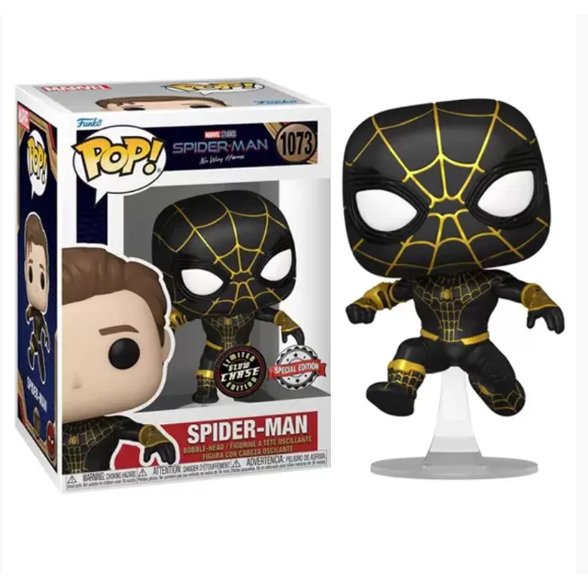FUNKO CHASE MARVEL SPIDER-MAN NO WAY SPIDER-MAN BLACK/GOLD 1073 NOVO ORIGINAL