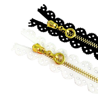 Ziper Metal Rendado NYBC - Unidade em Oferta na Shopee