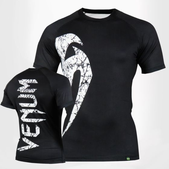 Rashguard Jiu Jitsu Venum Compressão Giant Classic Preto Black Manga Curta Proteção U.V em Oferta na Shopee