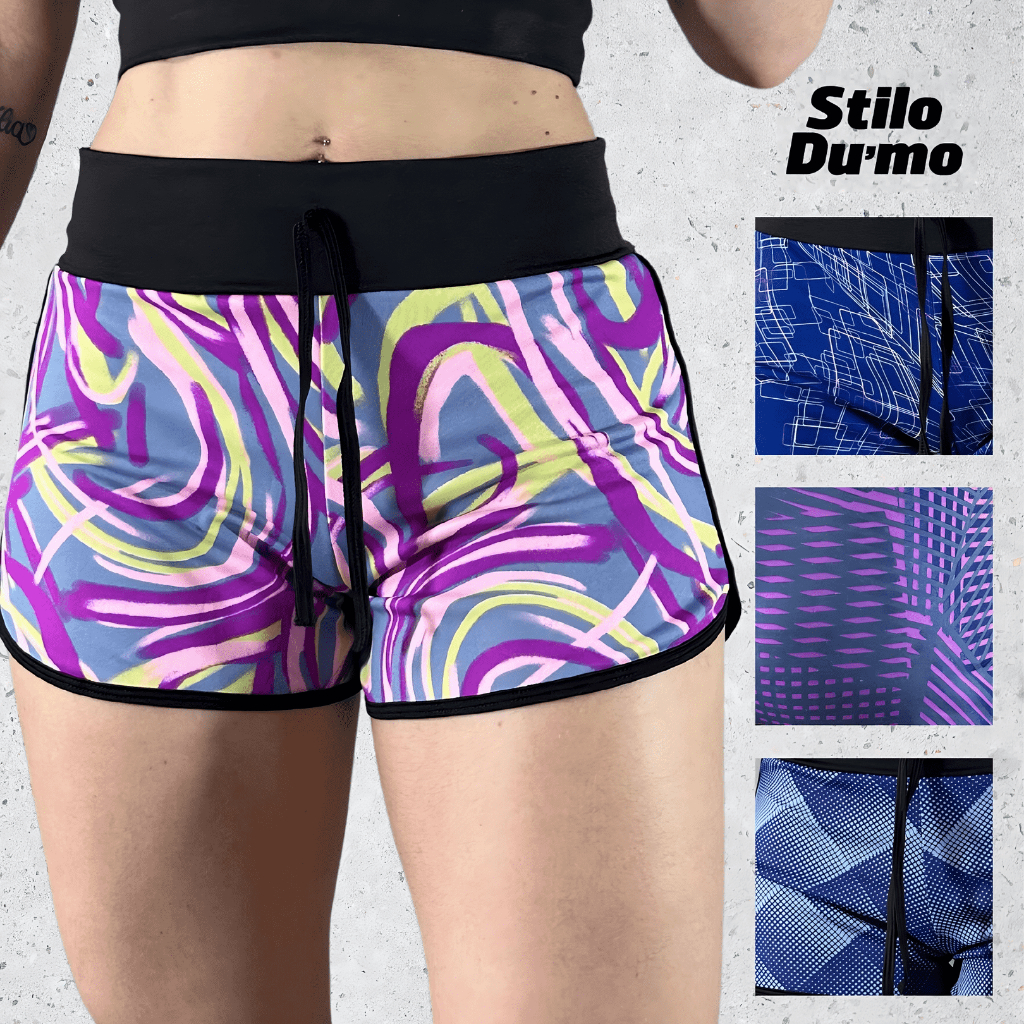 Shorts Feminino Soltinho Com Cordão P ao GG