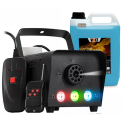 Maquina De Fumaça BX-750 700w 3 Leds Rgb Controle Sem Fio + Fluido 5 litros