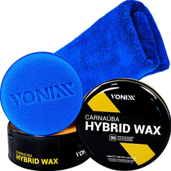 Cera de Carnauba Hybrid Wax Protetora 120g Vonixx + Pano