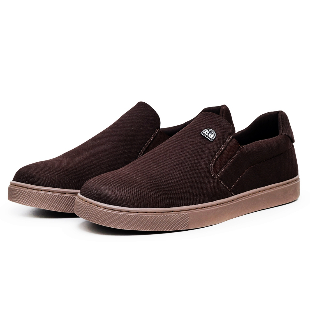 Tênis Polo Fran Sapatênis Slip On Café Masculino Casual Básico- Bali — imagem 2 de 2