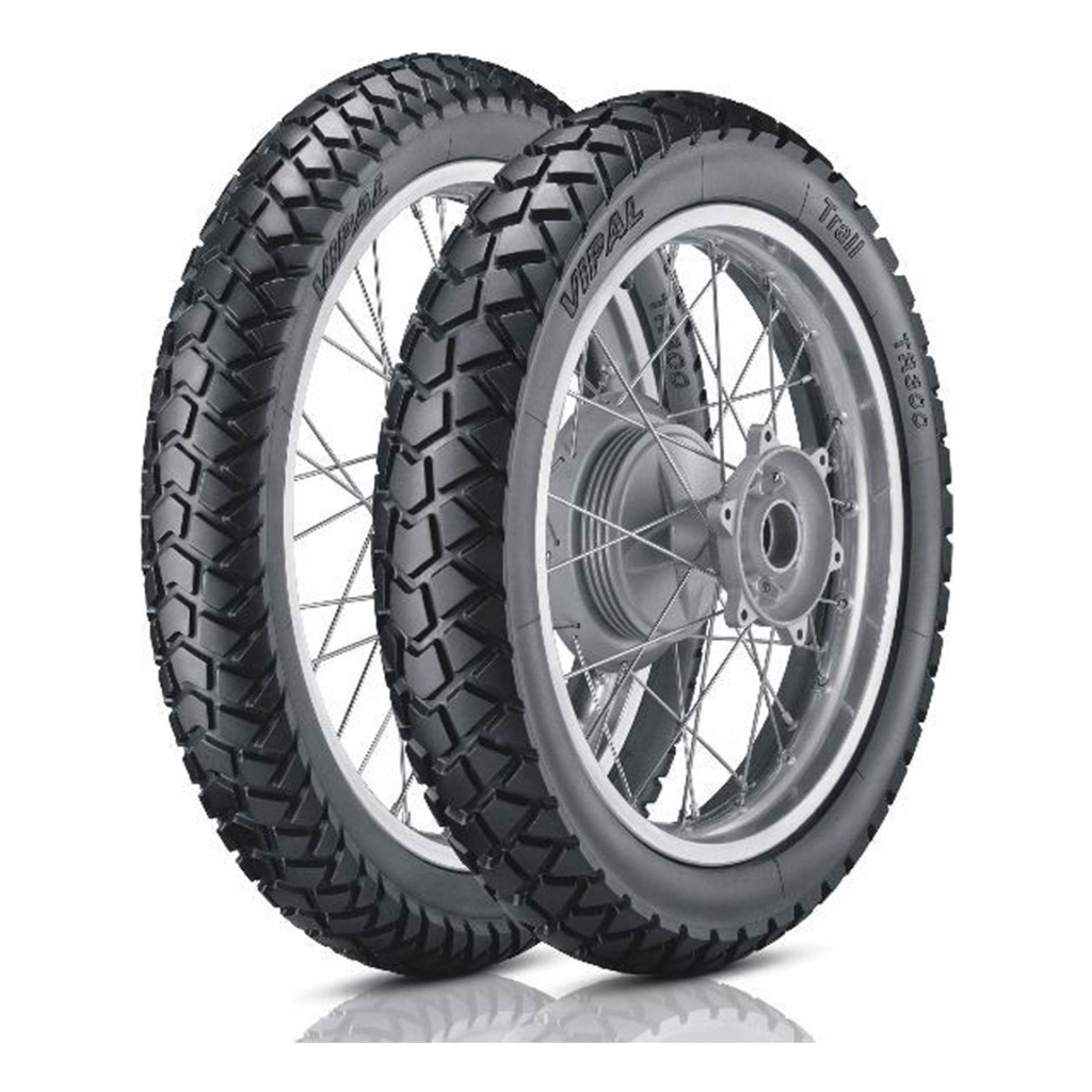 Par Pneu Vipal Tr300 90/90-19 + 110/90-17 Para Moto Bros 150 Xre 190 - Brandy