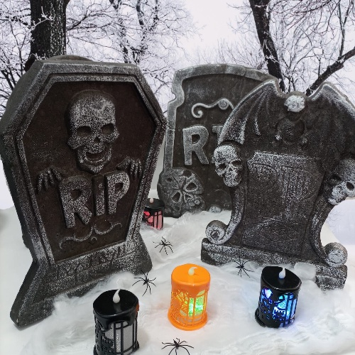 Enfeite De Halloween Plástico Isopor Catacumba Para Festas Decoração Decorativo Festas Dia Das Bruxa em Oferta na Shopee