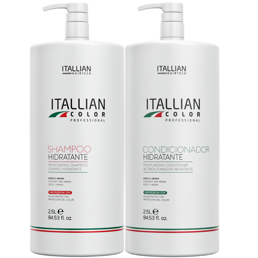 KIT CONDICIONADOR E SHAMPOO  DE  2,5 LTS ITALLIAN COLOR HAIRTECH em Oferta na Shopee