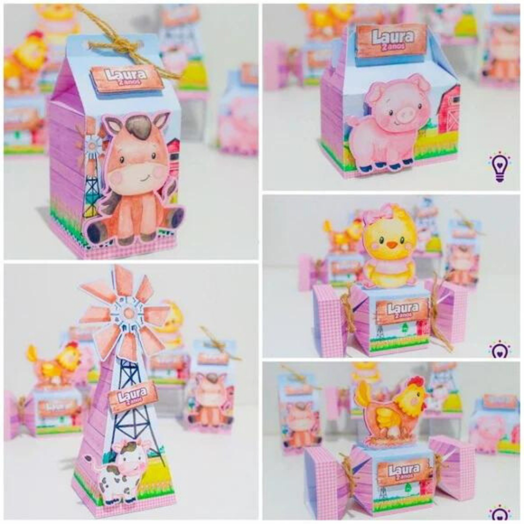 KIT PERSONALIZADO FAZENDINHA MENINA