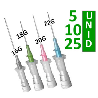 Cateter 16G/18G/20G/22G - 5/10/25 Unidades Jelco Medix/Descarpack