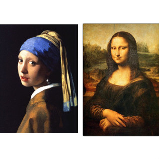 Ímãs de geladeira obras de arte Van Gogh Picasso Leonardo da Vinci Magritte