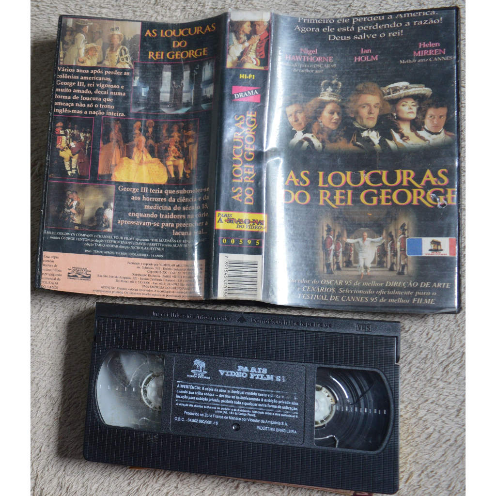 vhs original as loucuras do rei george (1)