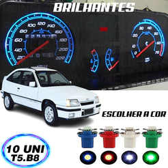 Lâmpada T5 B8.5 w5w Painel Kadett 10 Peças