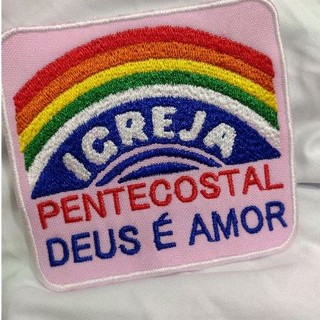 Escudo Igreja pentecostal Deus é Amor Patch aplique bordado