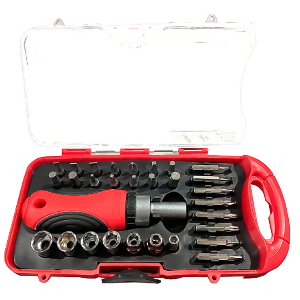 Jogo De Chaves Catraca Bits Soquetes Fenda Philips Kit Com 30 Peças em Oferta na Shopee