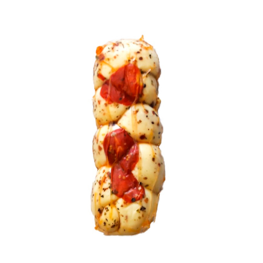 Queijo Trança de Mussarela Temperada Com Tomate Seco Serra da Canastra