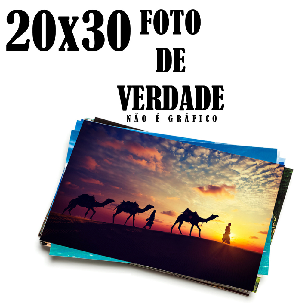 06 Fotos 20x30 com Papel Fotográfico Profissional em Oferta na Shopee