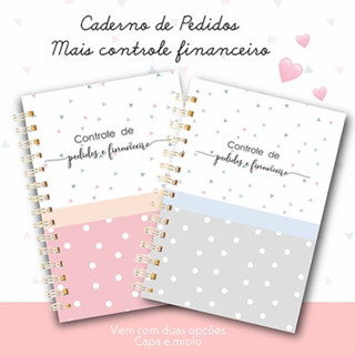 Caderno Controle de pedidos + Financeiro - 400 paginas