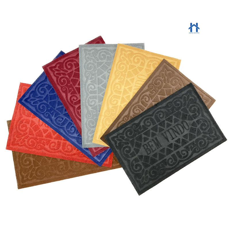 Tapete Capacho Carpete Bem Vindo Antiderrapante para Porta de Entrada