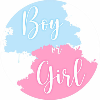 Painel BOY OR GIRL -MOD1- Redondo Microfibra Premium 150x150 C/ elástico