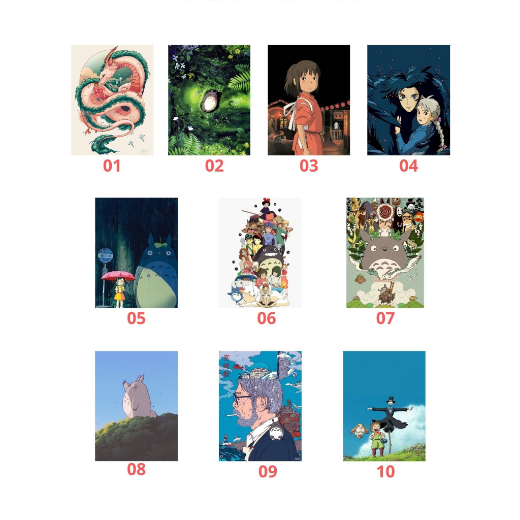 STUDIO GHIBLI 14x20cm Quadro Decorativo Mdf Placa Decoração em Oferta na Shopee