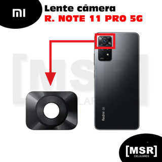 Lente da câmera celular XIAOMI modelo REDMI NOTE 11 PRO 5G (superior)
