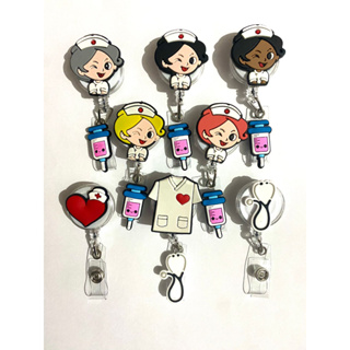 Roller clip - Porta Cracha Retrátil de personagem - Enfermagem Medicina Hospital em Oferta na Shopee