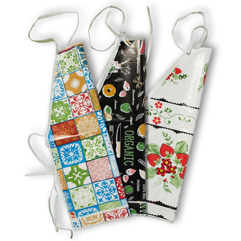 Kit 3 Aventais De Cozinha Lavanderia Estampado Impermeável em Oferta na Shopee