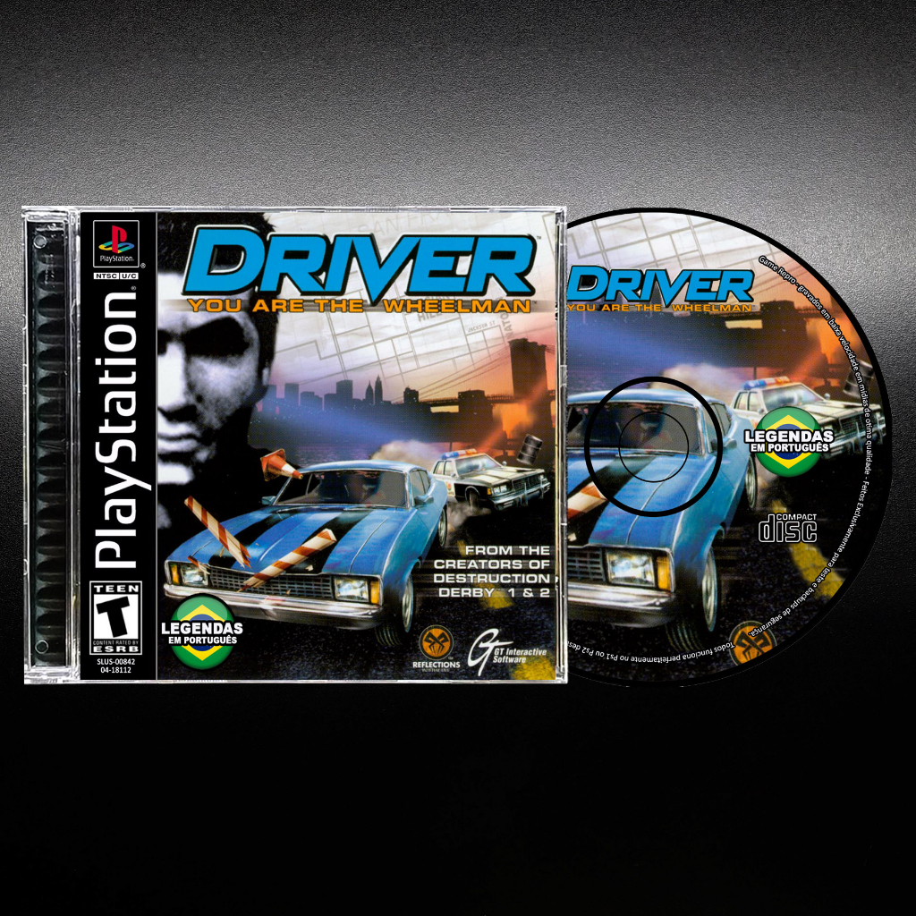Driver 1 - Repro Ps1 / Psx / Patch Retro Game Play 1