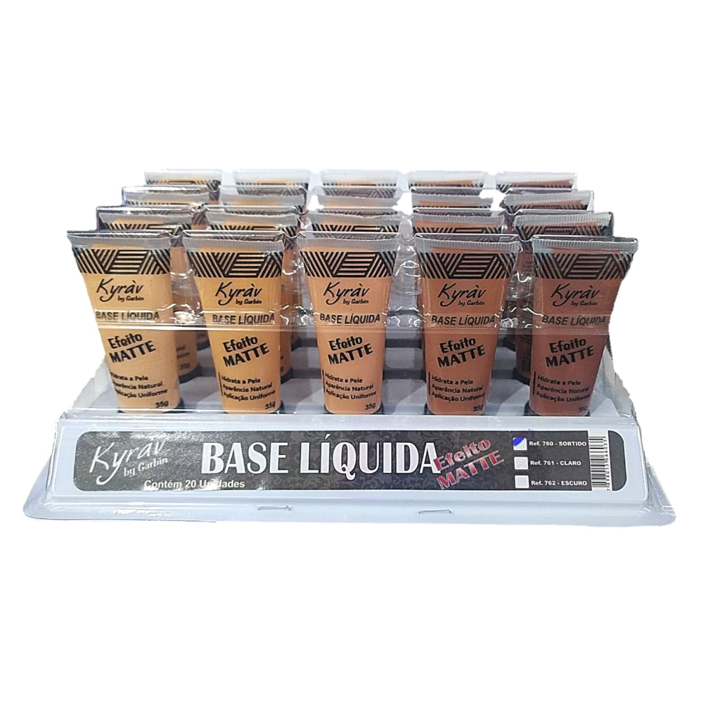 Base Kyráv Para Pele Maquiagem Make Cores Claras E Morenas Maquiagem Beleza 1 unidade Cor 1 a 5 Make Beleza Maquiagem