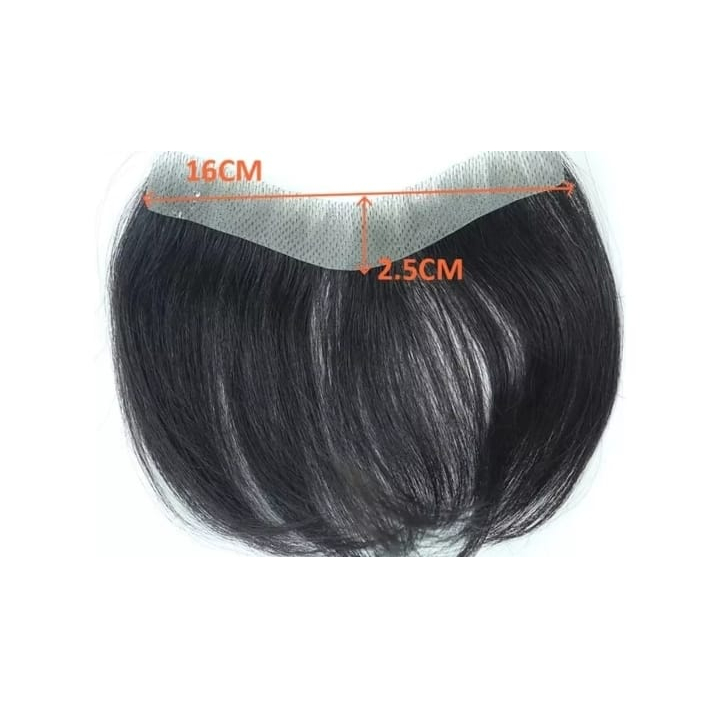 Prótese Capilar Frontal Masculina Mini - Prótese Entradas 2,5cm x16cm