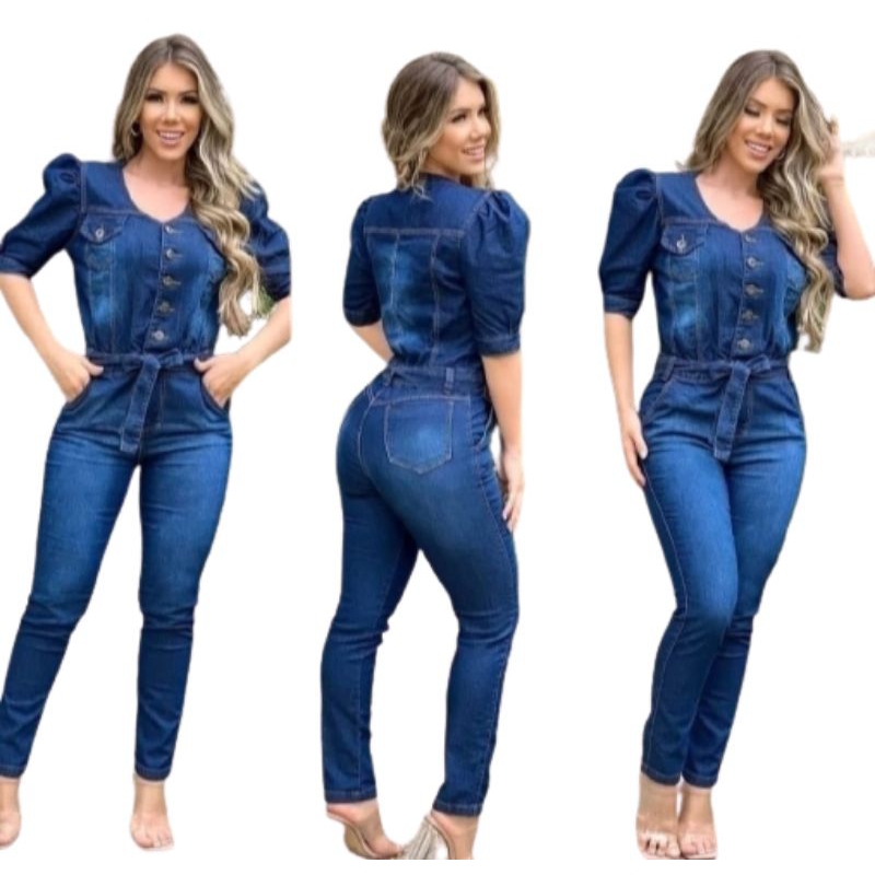 Macacão Macaquinho Pricesa Moda Plus Size Premium * 46 ao 54*