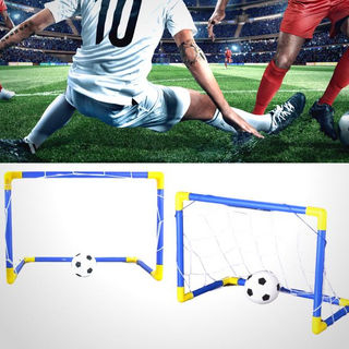 kit 2 Mini Traves com Rede + 2 Bola + 2 Bomba de Encher / 02un Trave Golzinho Futebol Infantil menino garoto