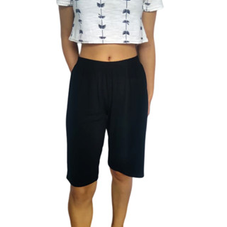 Bermuda Soltinha Elástico Lisa Viscolycra Pp Ao Plus Size