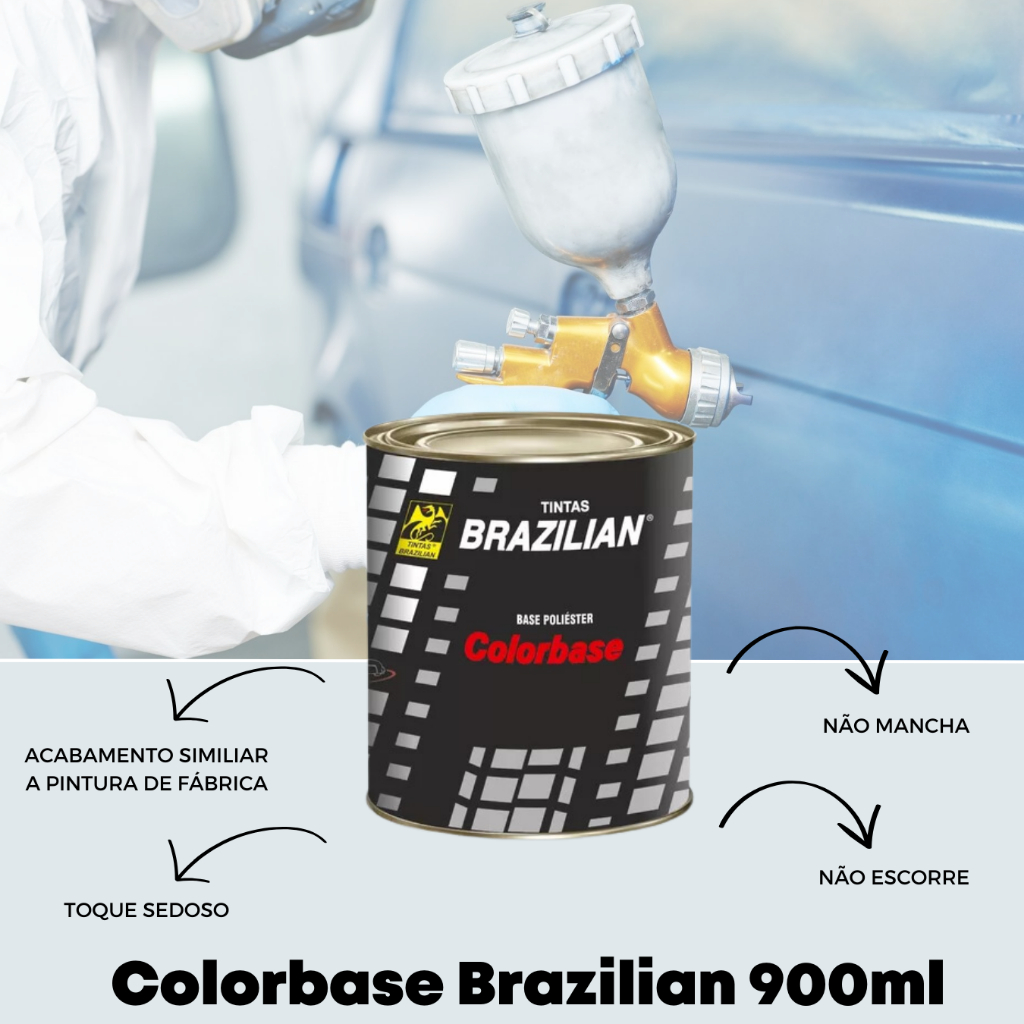 Detalhes do Tinta Automotiva Poliéster 900ml - Vermelho Flash || Vw