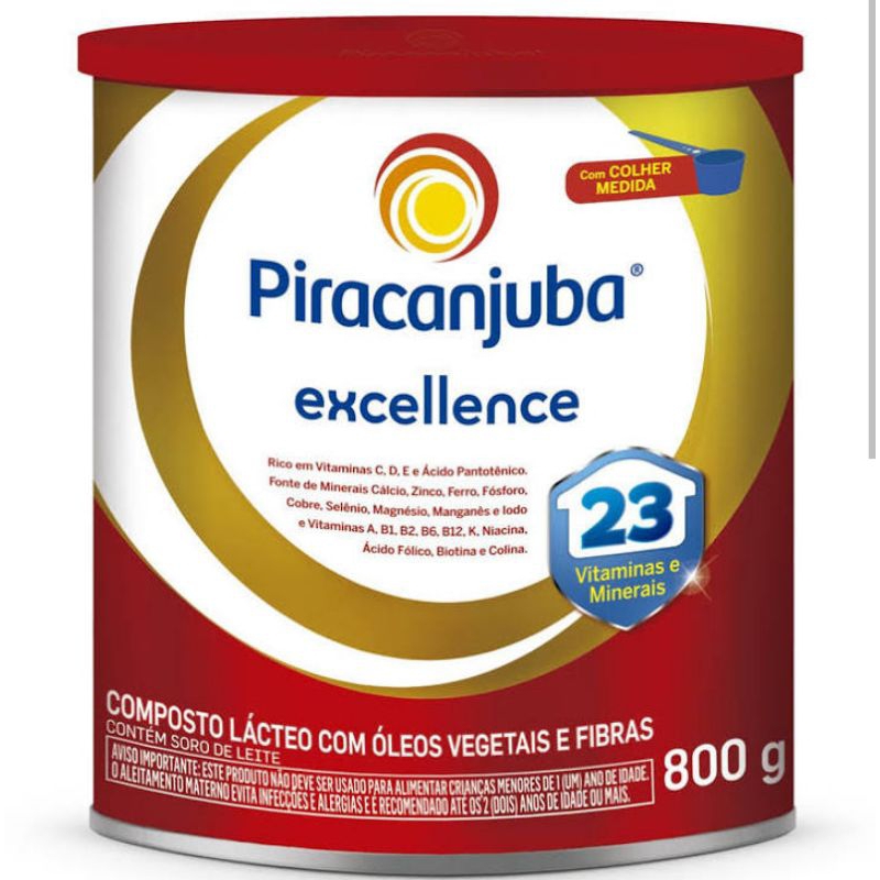 COMPOSTO LACTEO PIRACANJUBA EXCELLENCE 400G KIT COM 2UN